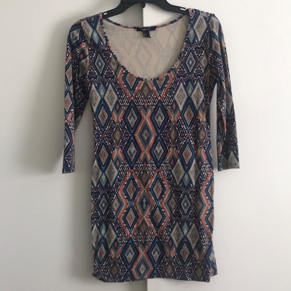 Multi Colored Body-con Dress